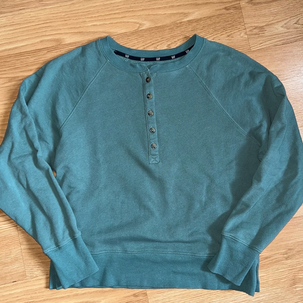 GAP Teal Crewneck Sweater